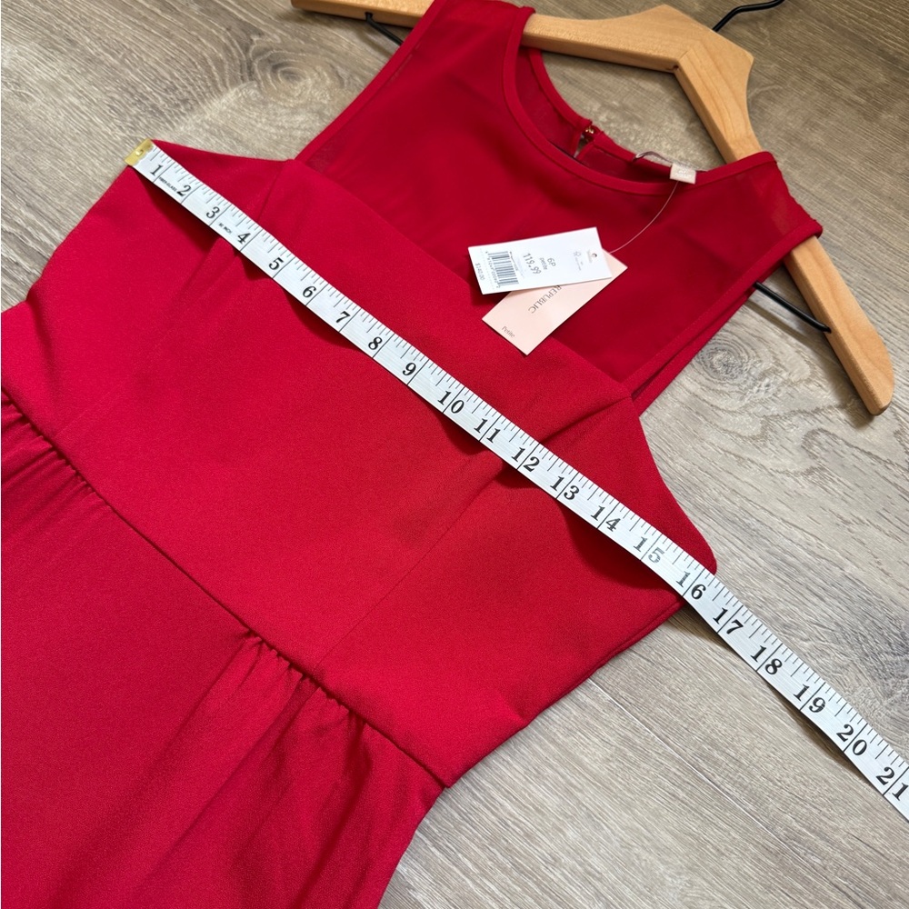 Banana Republic Vibrant Red Mini Dress-Size 6-NWT - Picture 8 of 13